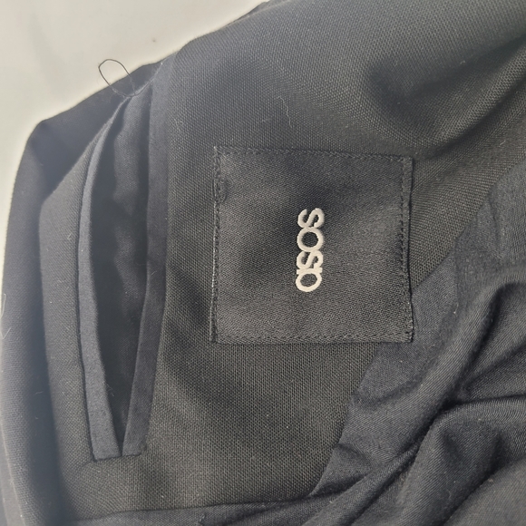 ASOS Black One Button Blazer Jacket Size 2 - Picture 7 of 8